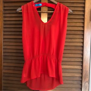 Beautiful red Lutton’s blouse Size Small
